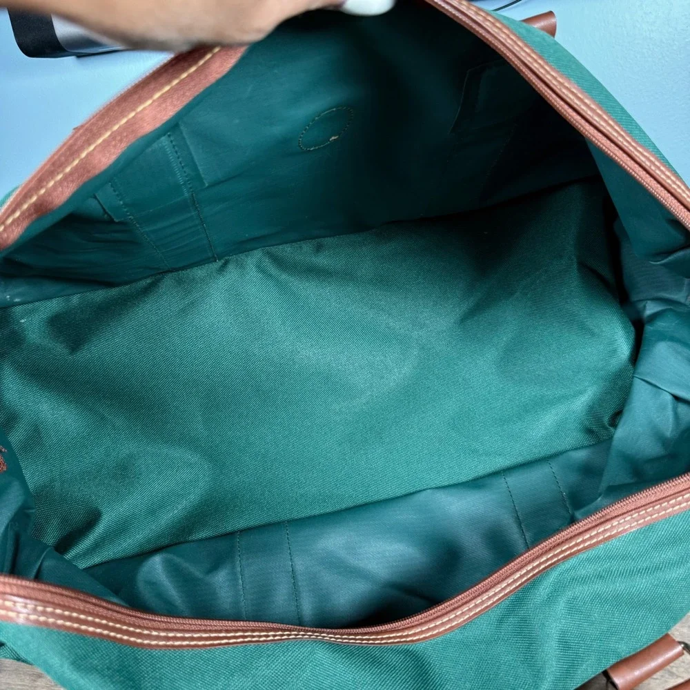 Vintage 90s Polo Ralph Lauren Duffle Bag Mens Large Green Canvas Travel Bag